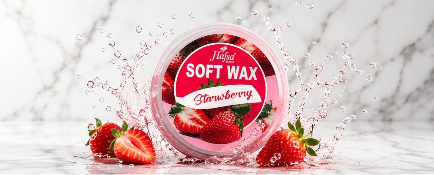 Hafsa Beauty Soft Wax Strawberry - 100ml - Image 2