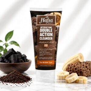 Hafsa Beauty Detoxifying Double Action Cleanser (200g)